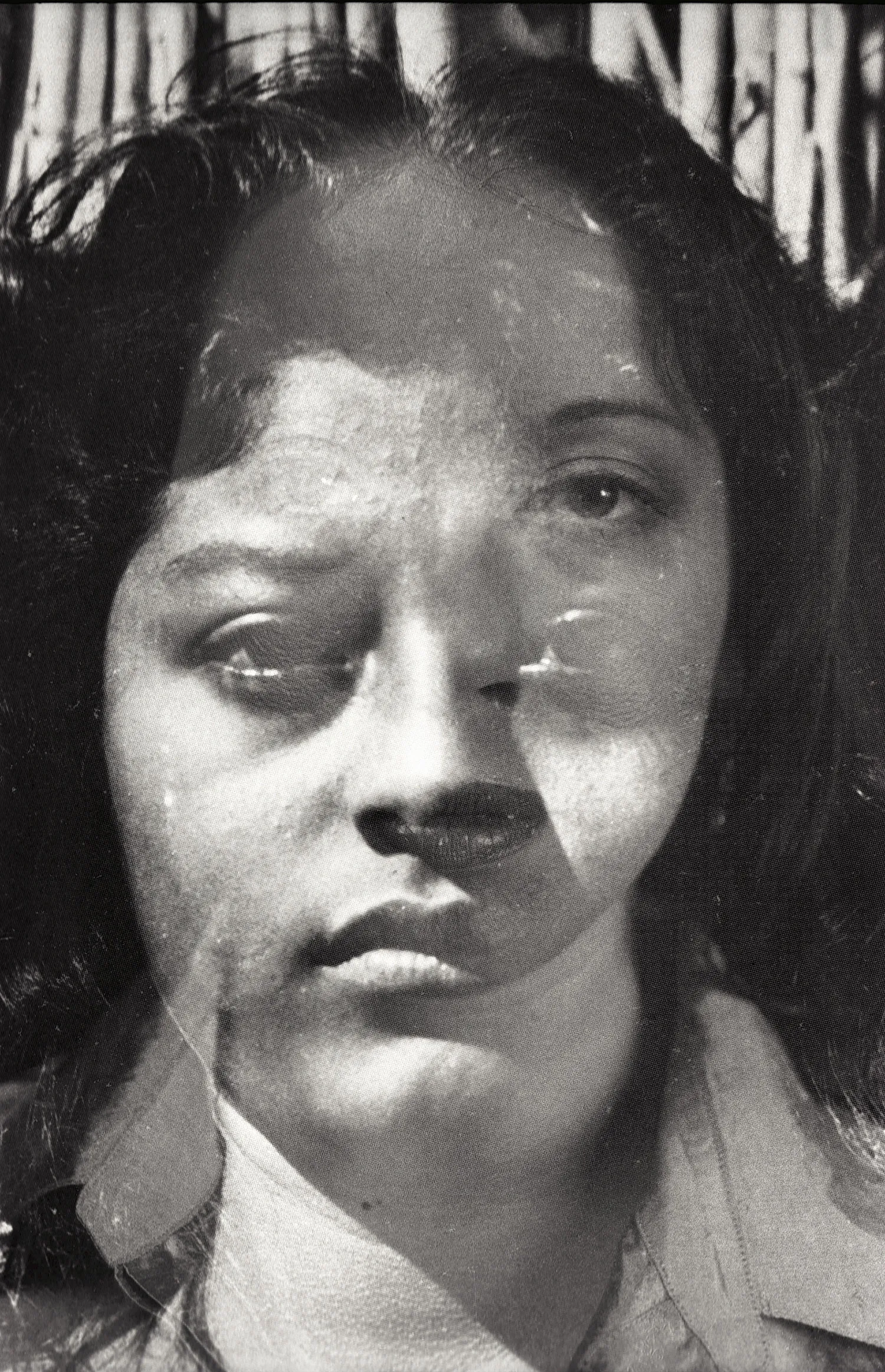 A distorted face image.